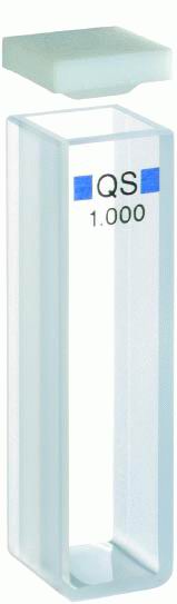 矩形大样品池,石英,配对,开口式,随附PTFE顶盖,10 mm光程,3.5 mL,2/包图片