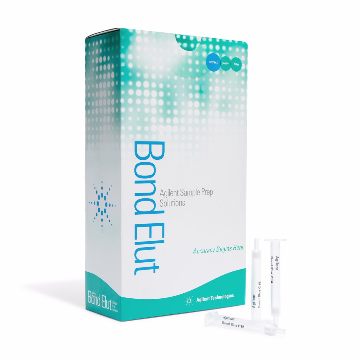 Bond Elut C18柱,50 mg,1 mL,120µm,100/包图片