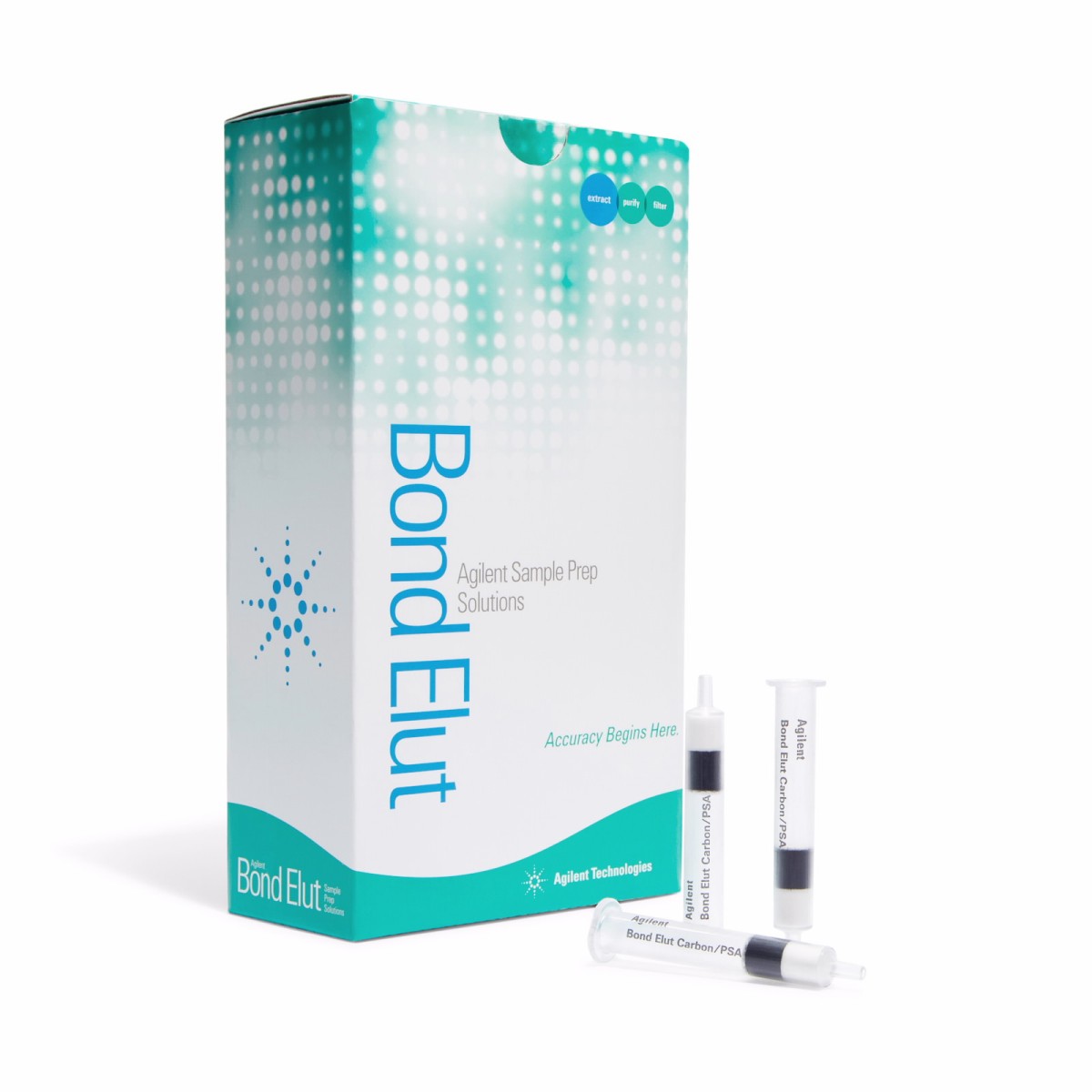 Bond Elut Carbon/PSA, 250/250 mg, 3 mL,50/包图片