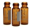 Vial, screw top, amber, write-on spot, deactivated (silanized), certified, 2 mL, 100/pk. Vial size: 12 x 32 mm (12 mm cap)图片