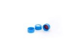 Cap, screw, blue, bonded PTFE/silicone septa, 100/pk. Cap size: 12 mm图片