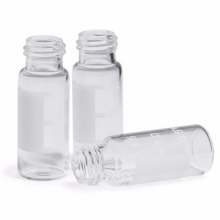 Vial, screw top, clear, write-on spot, certified, 2 mL, 100/pk. Vial size: 12 x 32 mm (12 mm cap)图片