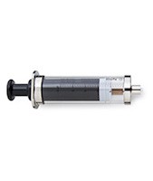 手动进样针,25 mL,可更换式Luer Lock接头,带按钮式阀,PTFE头推杆图片