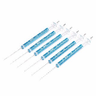 ALS进样针,蓝色系列,5µL,固定式针头,23-26s/42/锥形针尖,6/包图片