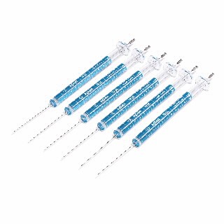 ALS进样针,蓝色系列,10µL,固定式针头,23-26s/42/锥形针尖,6/包图片