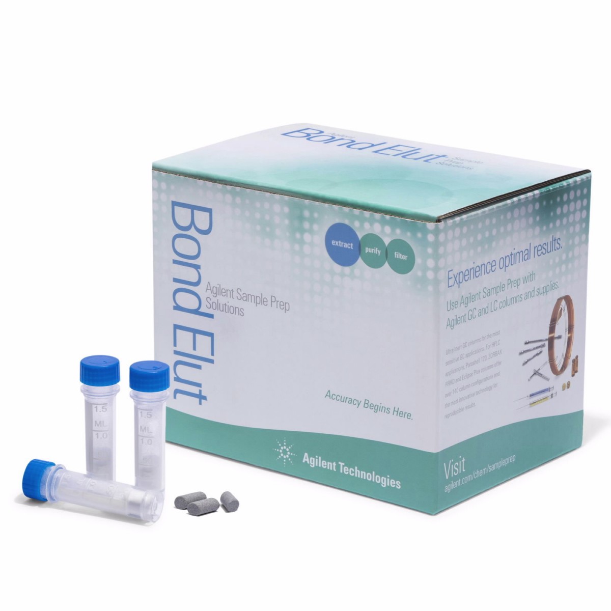 QuEChERS分散试剂盒,一般水果和蔬菜,EN方法,2 mL,带陶瓷均质子,100/包图片