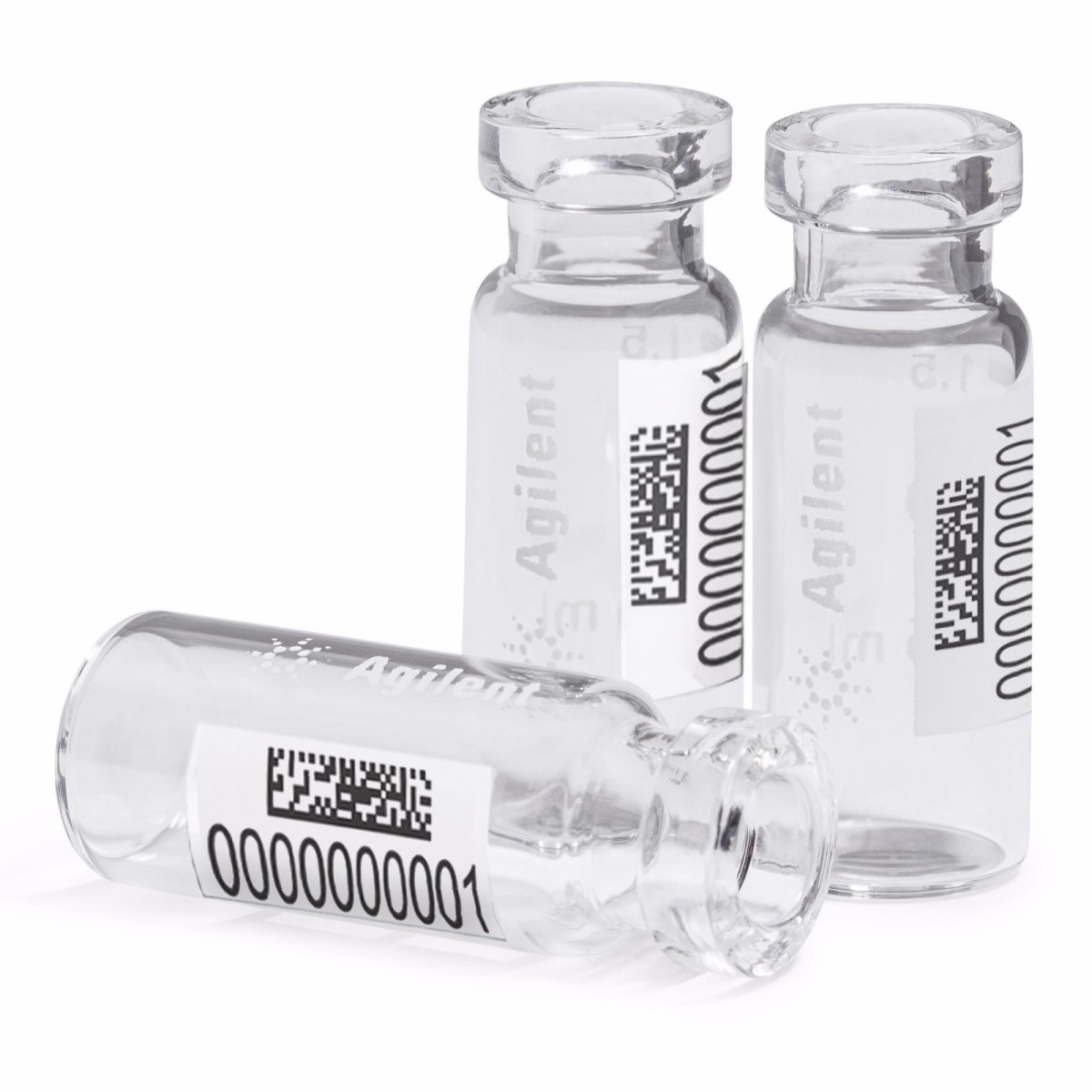 样品瓶,钳口,透明,带书写签,经认证,2 mL图片