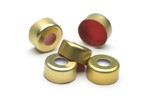 Cap, crimp steel gold, magnetic, silicone/PTFE septa, 11 mm, 100/pk图片