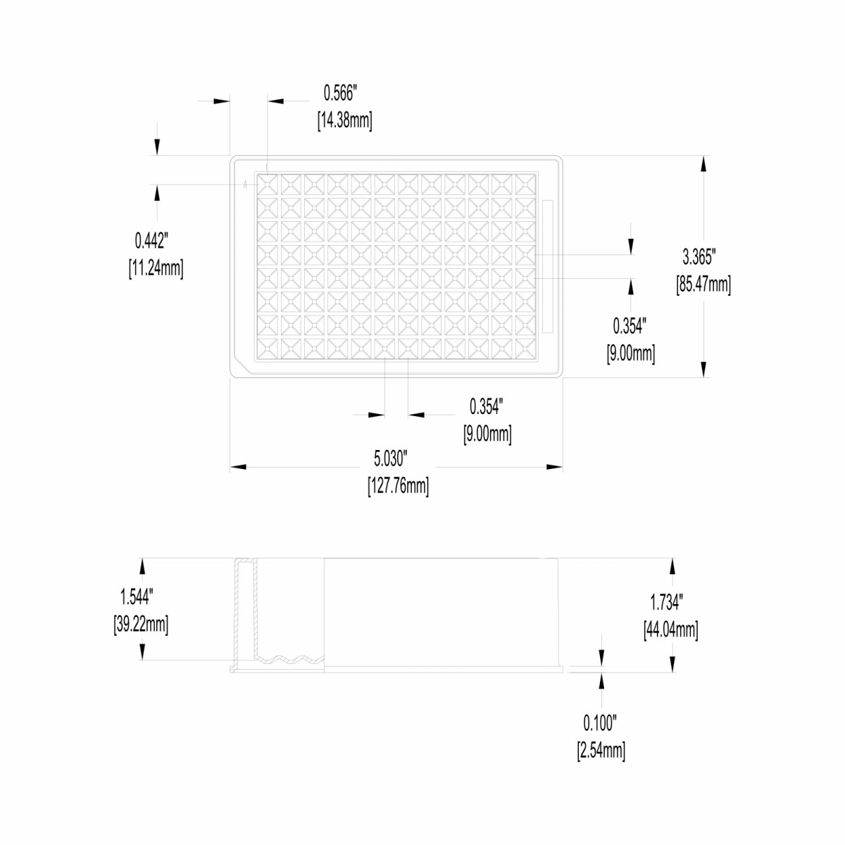 储液槽,单腔,聚丙烯,300 mL,96个金字塔形底部设计,44 mm高,5/包,用于201244-100样品包图片