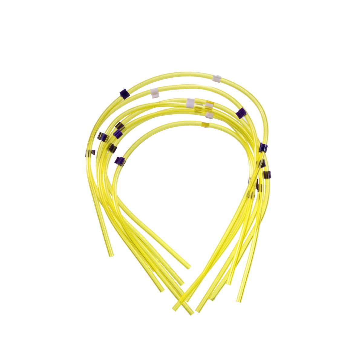 SPS 3/4耐高浓度酸的PVC Solvaflex蠕动泵管线,3卡头,紫色/白色接头,内径2.79 mm图片