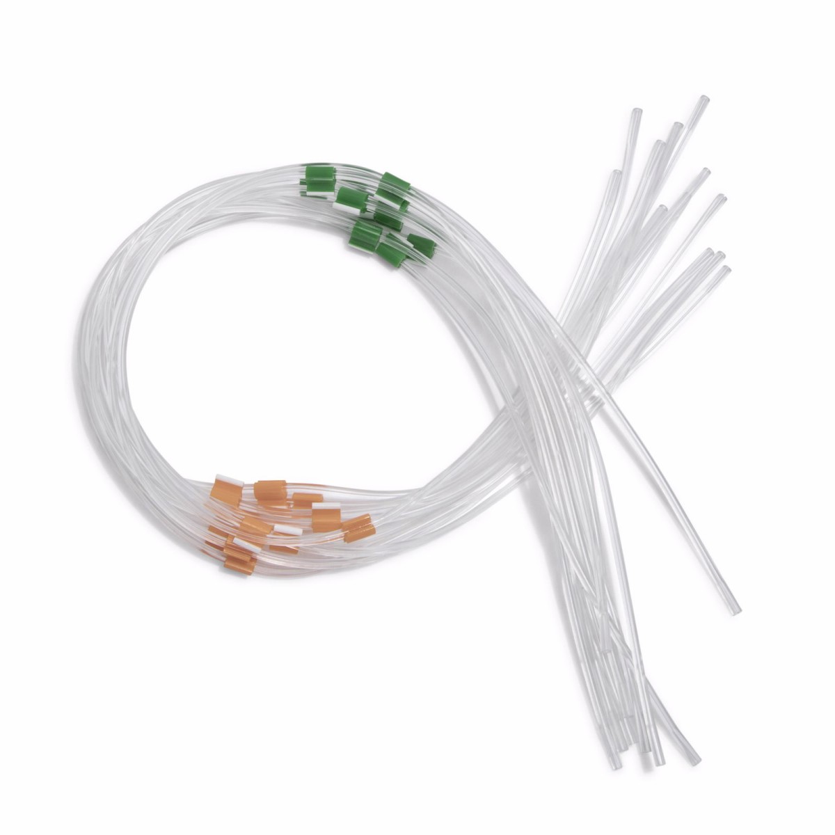 水性PVC蠕动泵管线,橙色/绿色接头,扩口端,内径0.38 mm,可用于水溶液样品,12/包图片