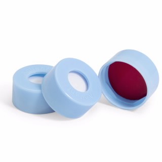 Caps/septa, snap, 11 mm, orange, PTFE/silicone, 1,000/cs图片