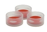 Cap, snap, clear PTFE/red silicone septa, 500/pk图片