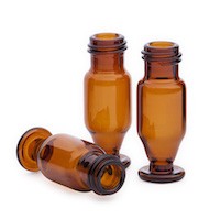 Vial, amber, high recovery, screw top, wine-glass shape, 15µL reservoir, 100/pk图片