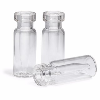 Vial, crimp top, clear, 300µL fixed insert, 100/pk图片