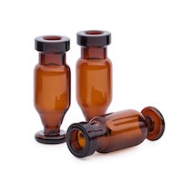 Vial, amber, high recovery, crimp top, wine-glass shape, 15µL reservoir, 100/pk图片