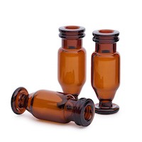 Vial, amber, high recovery, crimp/snap, wine-glass shape, 15µL reservoir, 100/pk图片