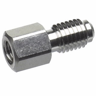 转接头,不锈钢,10-32锥形内螺纹对1/4-28平底外螺纹图片