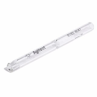 Inlet liner, split, single taper, glass wool, deactivated, low pressure drop图片