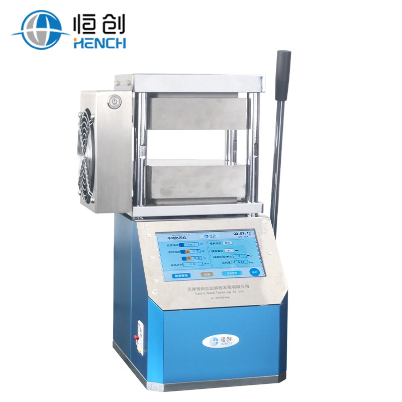 300度手动一体加热压片机图片