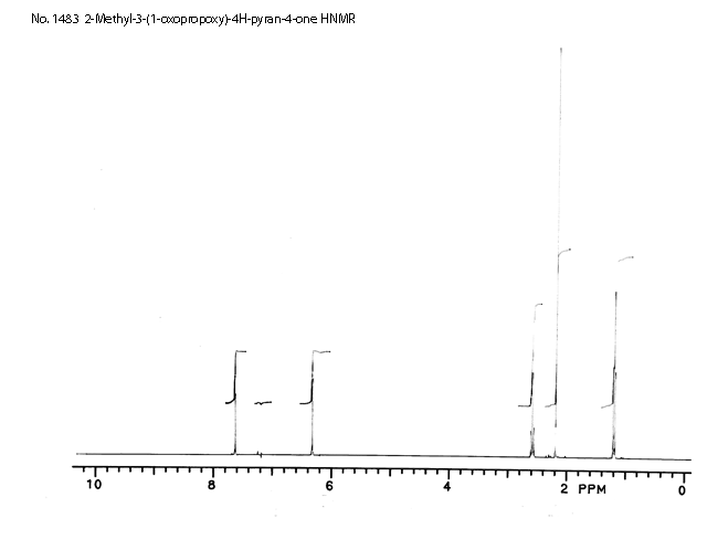 3-Methyl-4H-pyran-4-one-3-yl propionate光谱图1