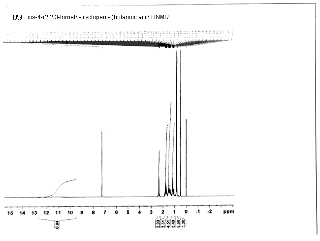 4-((1R,3S)-2,2,3-trimethylcyclopentyl)butanoic acid光谱图2