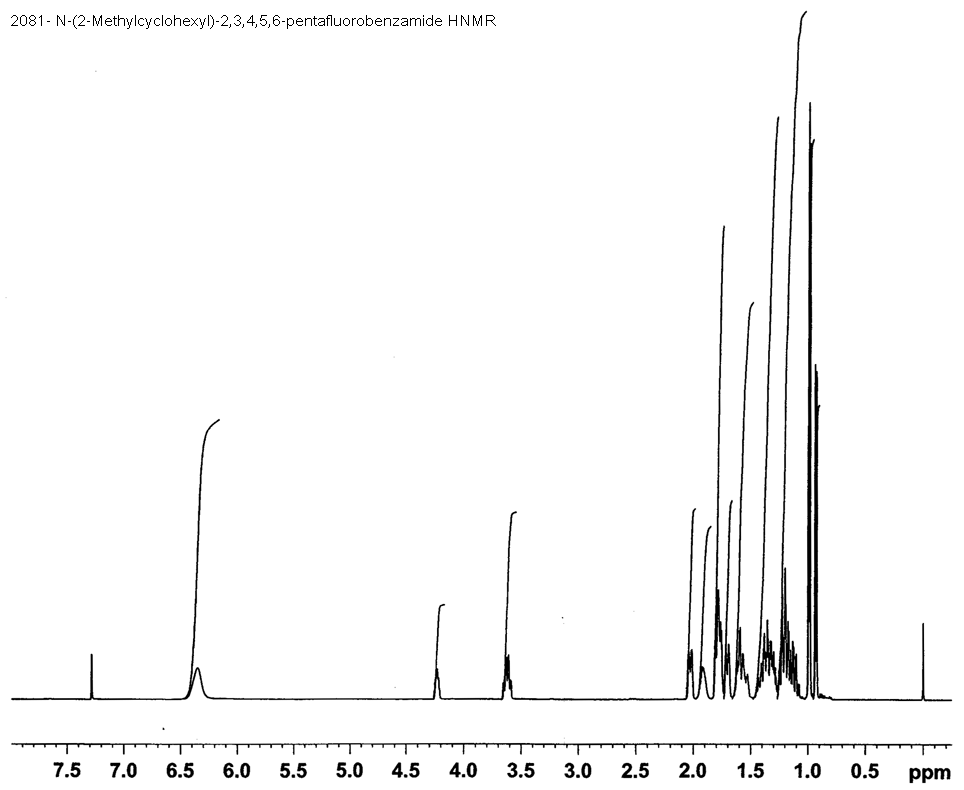 2,3,4,5,6-Pentafluoro-N-(2-methylcyclohexyl)benzenecarboximidic acid光谱图1