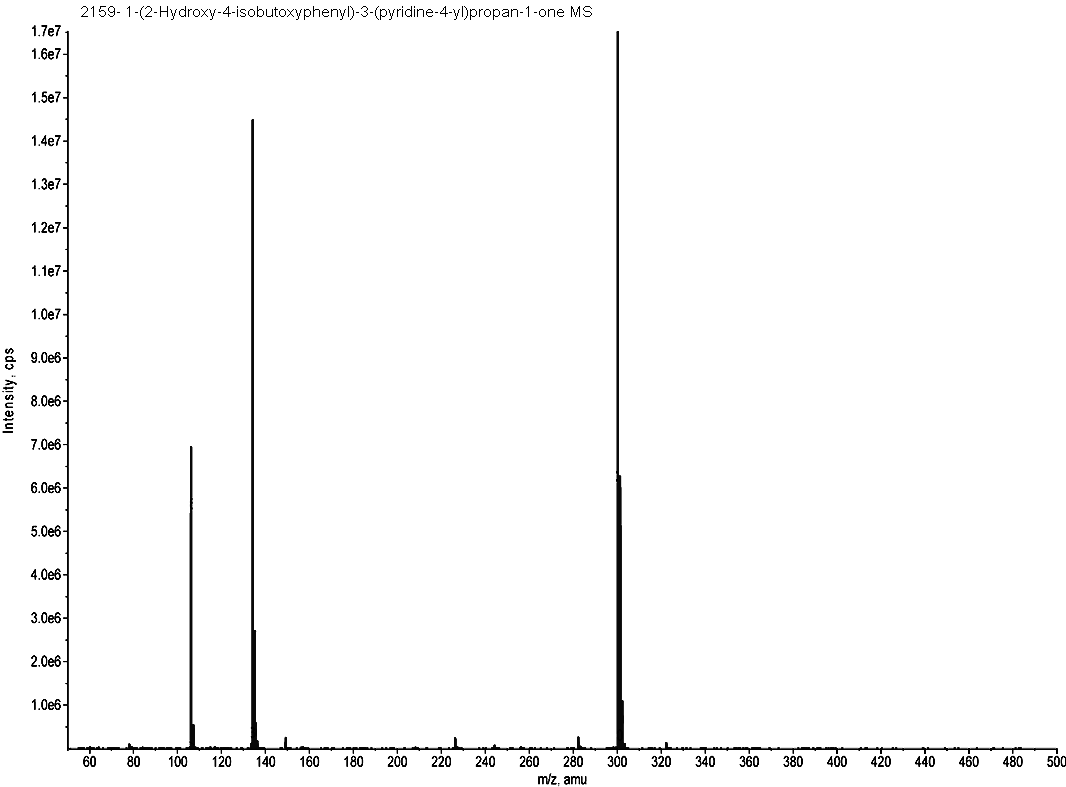 1-(2-Hydroxy-4-isobutoxyphenyl)-3-(2-pyridyl)propan-1-one光谱图3