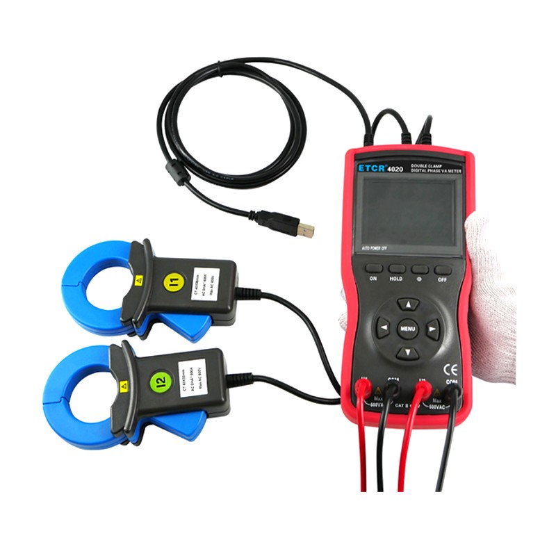 大口径双钳数字相位伏安表ETCR4020图片