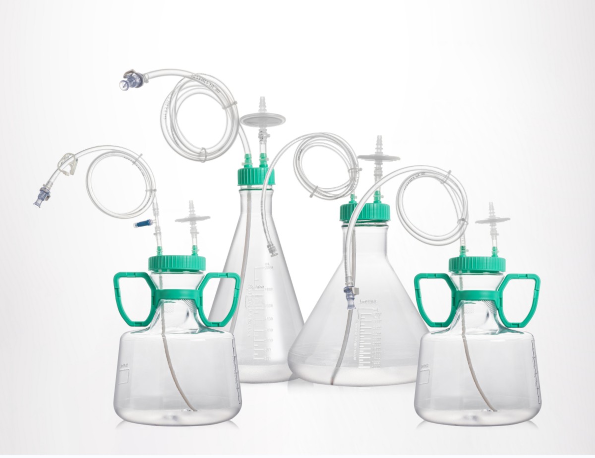 2L培养摇瓶无菌转移盖, PTFE,0.22μm,热塑管, MLL接口,管径1/8