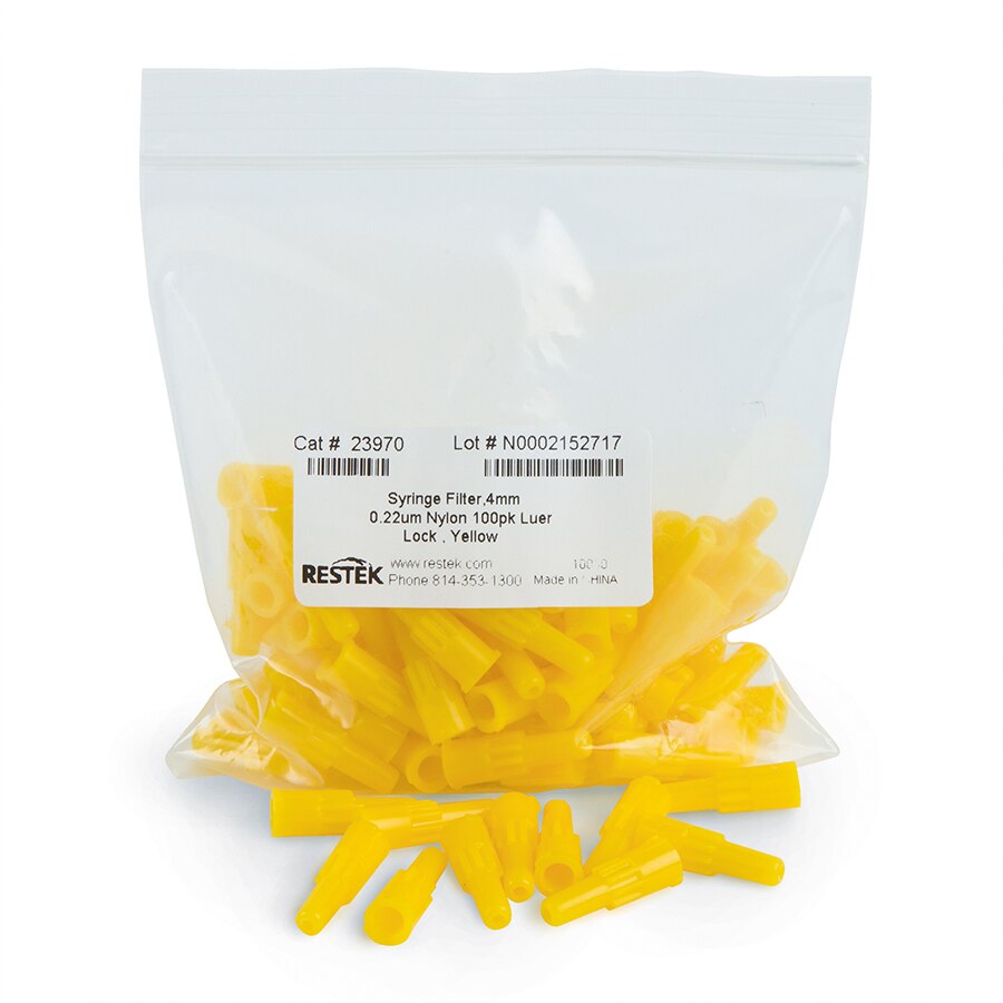 4mm针头过滤器,0.22µm,尼龙,黄色,100个/包图片