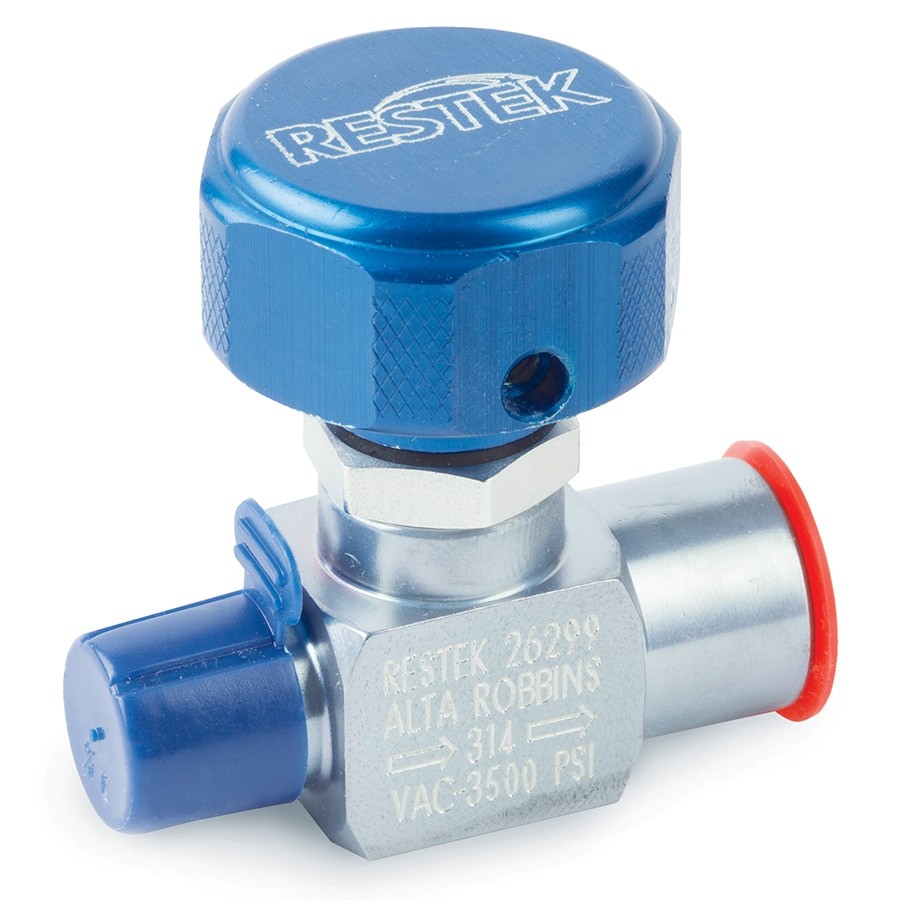 1/4英寸外螺纹NPT x 1/4英寸内螺纹NPT采样钢瓶阀,3500 psig DOT压力等级,硫钝化处理图片