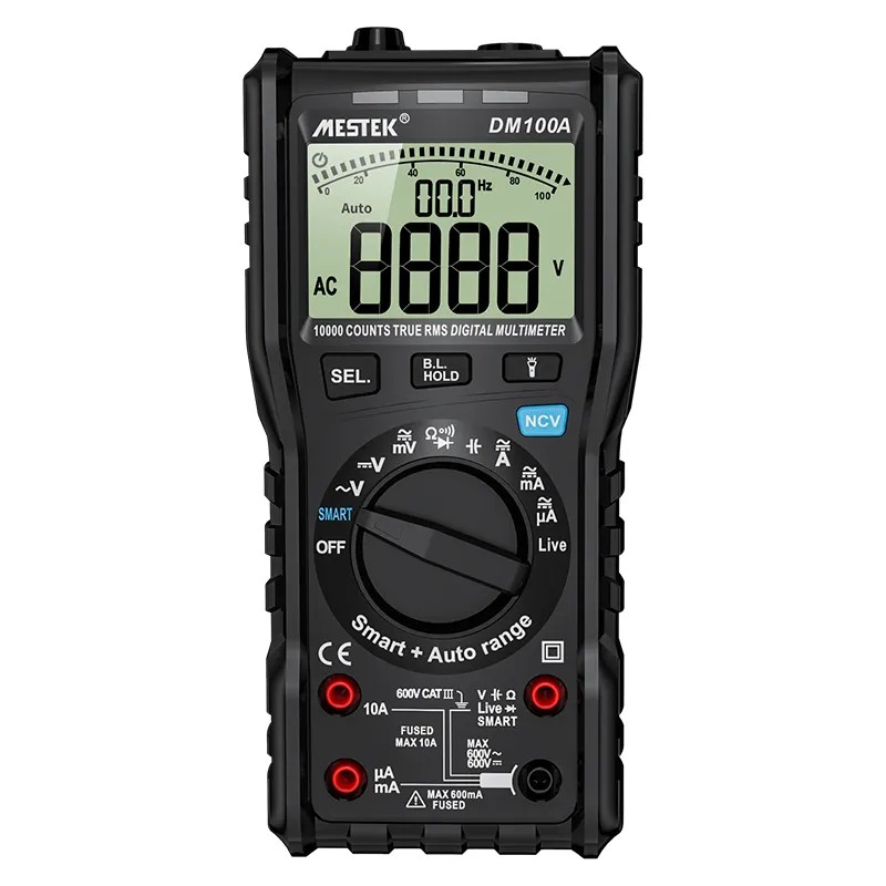 DM100A 10000计数高精度防烧智能数字万用表图片