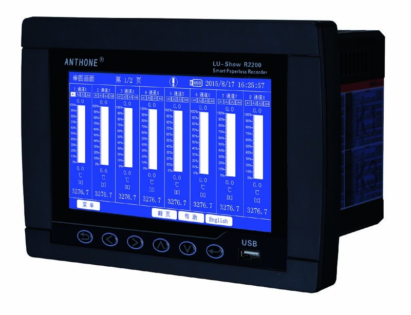 LU-show R/C2200智能触摸屏无纸记录仪图片